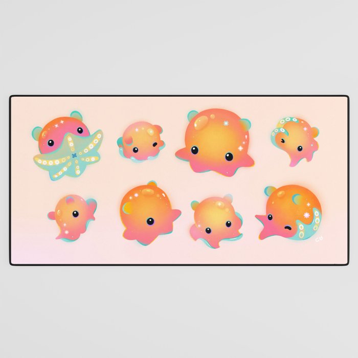 Flapjack octopus Desk Mat Gallery Image 3