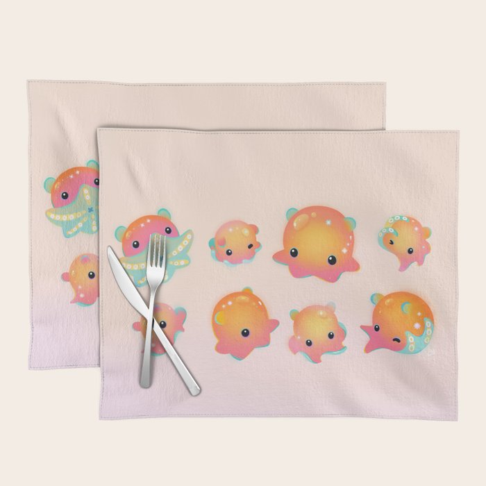 Flapjack octopus Placemat Gallery Image 1