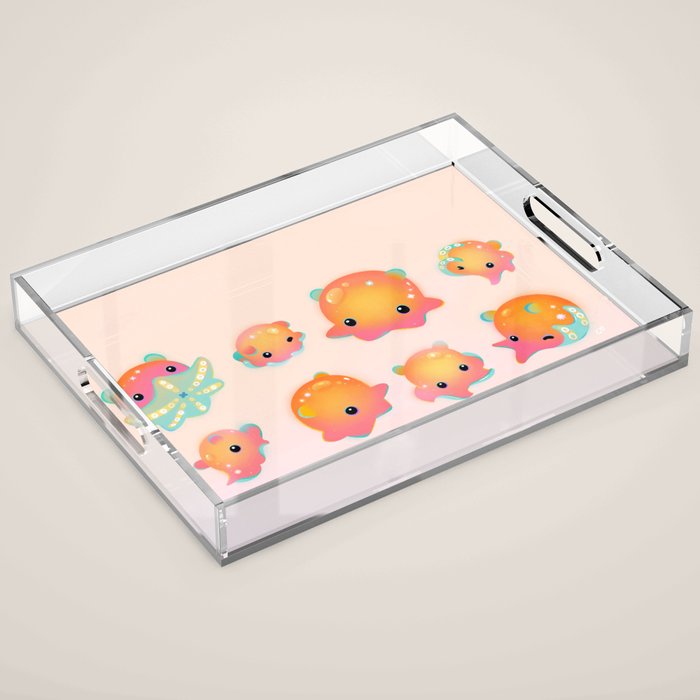 Flapjack octopus Acrylic Tray Gallery Image 1