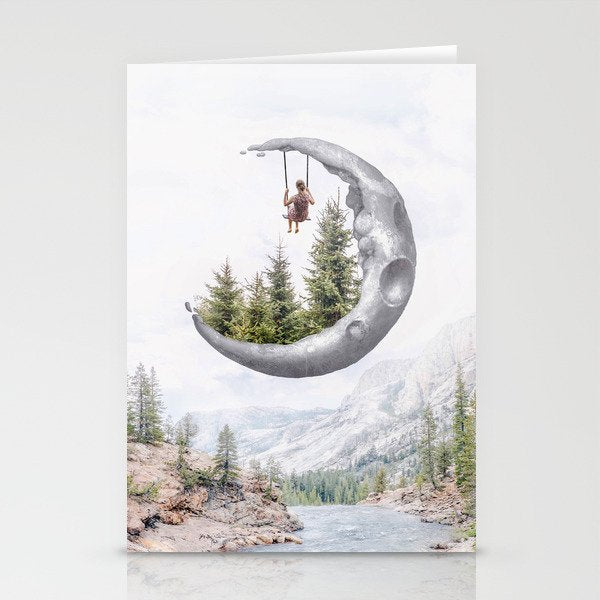 Moon Swing Stationery Card Gallery Image 1