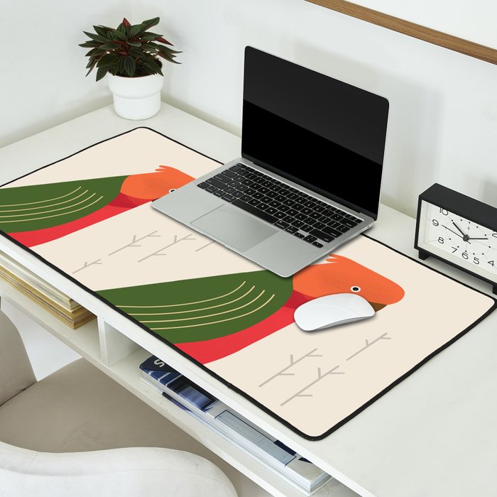 Australian King Parrot, Bird of Australia Desk Mat Gallery Image 2