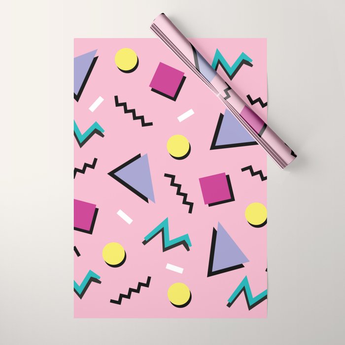Memphis pattern 75 - 80s / 90s Retro Wrapping Paper Gallery Image 1