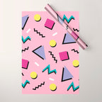 Memphis pattern 75 - 80s / 90s Retro Wrapping Paper Gallery Image 1