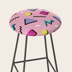 Memphis pattern 75 - 80s / 90s Retro Stool Gallery Image 2