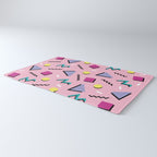 Memphis pattern 75 - 80s / 90s Retro Rug Gallery Image 3