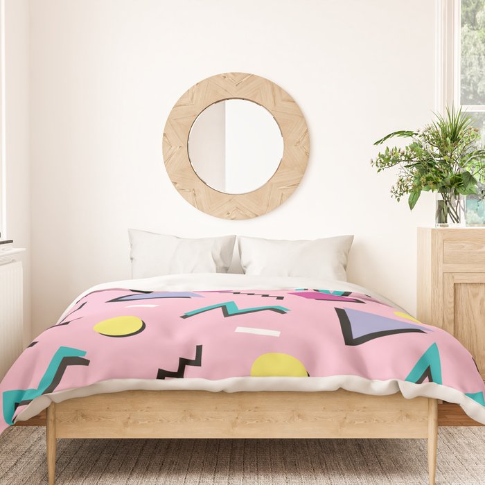 Memphis pattern 75 - 80s / 90s Retro Duvet Cover Gallery Image 3