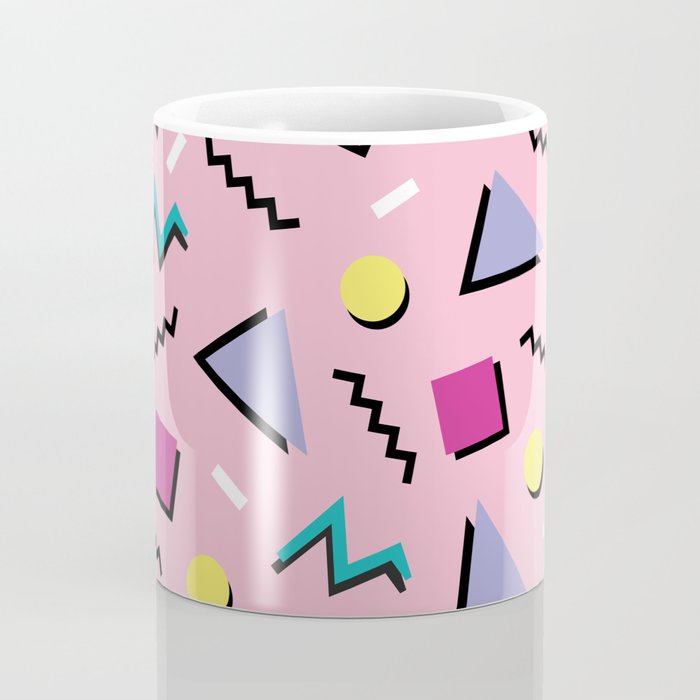 Memphis pattern 75 - 80s / 90s Retro Coffee Mug Gallery Image 4
