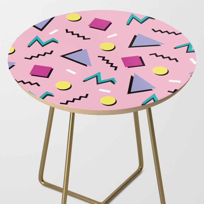 Memphis pattern 75 - 80s / 90s Retro Side Table Gallery Image 2