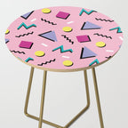 Memphis pattern 75 - 80s / 90s Retro Side Table Gallery Image 2