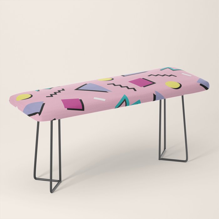 Memphis pattern 75 - 80s / 90s Retro Bench Gallery Image 1