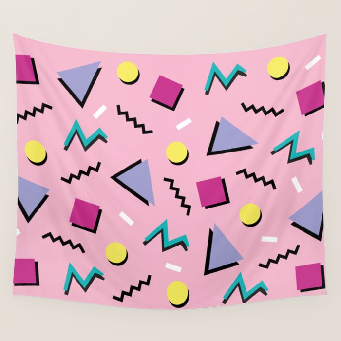 Memphis pattern 75 - 80s / 90s Retro Wall Tapestry Gallery Image 4