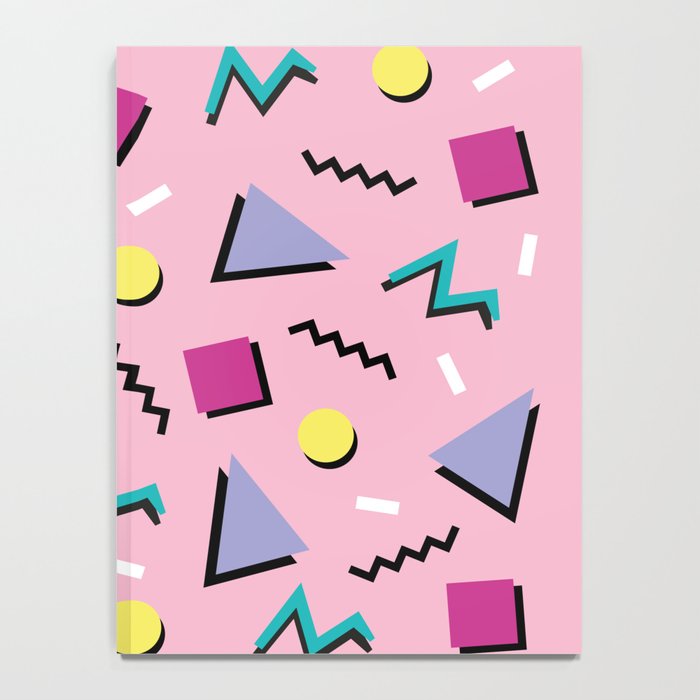 Memphis pattern 75 - 80s / 90s Retro Notebook Gallery Image 4
