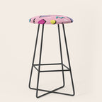 Memphis pattern 75 - 80s / 90s Retro Stool Gallery Image 1