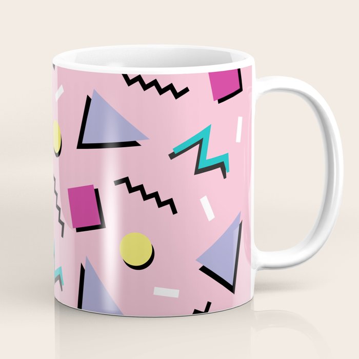 Memphis pattern 75 - 80s / 90s Retro Coffee Mug Gallery Image 1