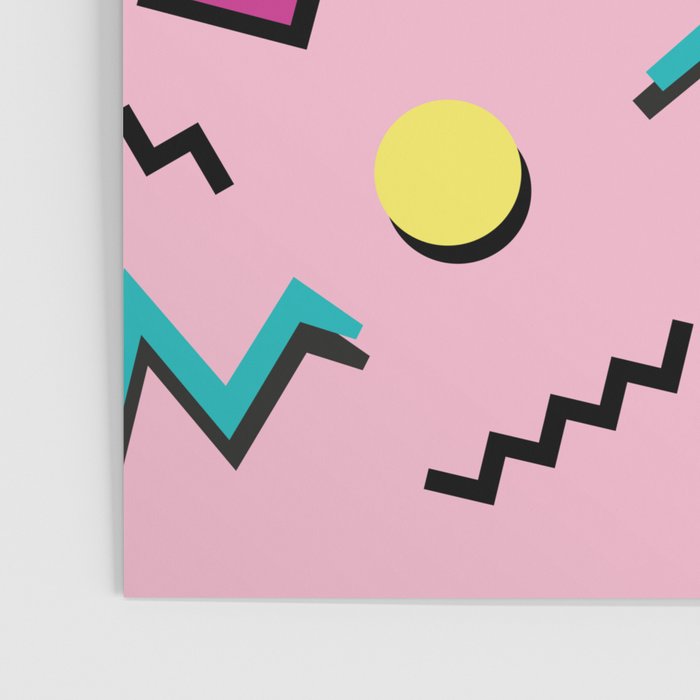 Memphis pattern 75 - 80s / 90s Retro Poster Gallery Image 3