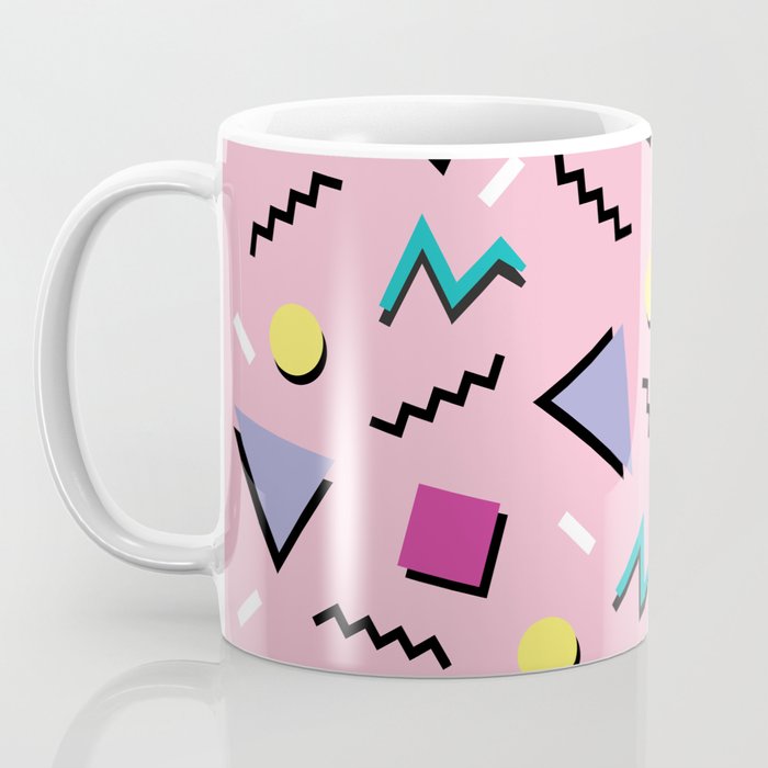Memphis pattern 75 - 80s / 90s Retro Coffee Mug Gallery Image 3