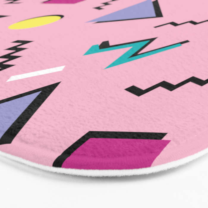 Memphis pattern 75 - 80s / 90s Retro Bath Mat Gallery Image 3