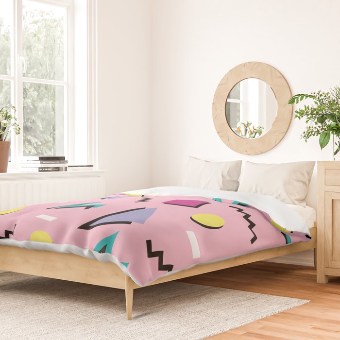 Memphis pattern 75 - 80s / 90s Retro Duvet Cover Gallery Image 2