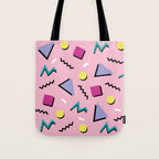 Memphis pattern 75 - 80s / 90s Retro Tote Bag Gallery Image 1