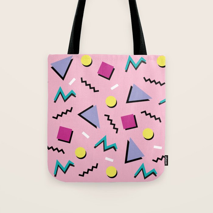 Memphis pattern 75 - 80s / 90s Retro Tote Bag Gallery Image 1