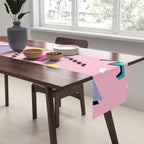 Memphis pattern 75 - 80s / 90s Retro Table Runner Gallery Image 2