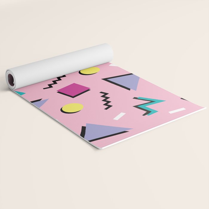 Memphis pattern 75 - 80s / 90s Retro Yoga Mat Gallery Image 2