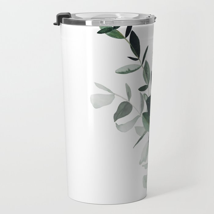Botany Leaves ~Watercolor Travel Mug Gallery Image 3