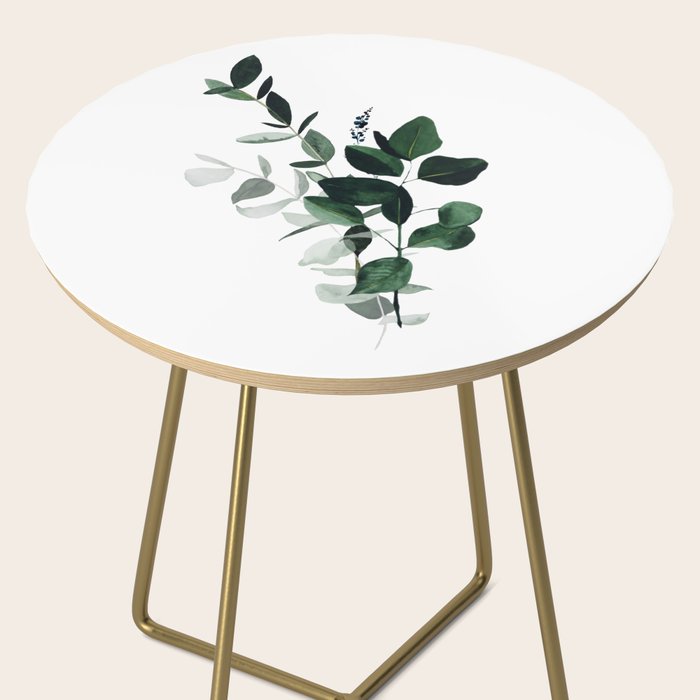 Botany Leaves ~Watercolor Side Table Gallery Image 2