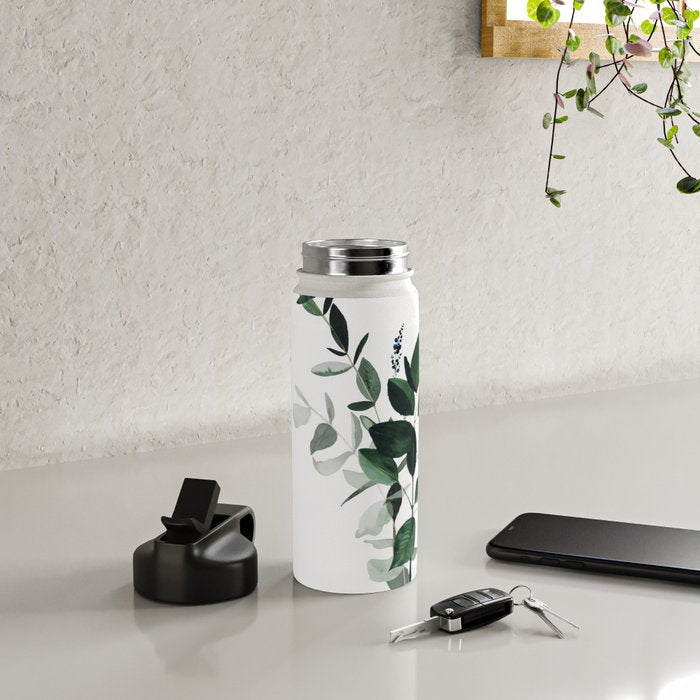 Botany Leaves ~Watercolor Water Bottle Gallery Image 4