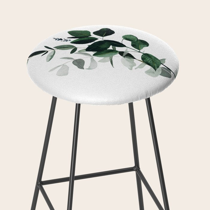 Botany Leaves ~Watercolor Stool Gallery Image 2