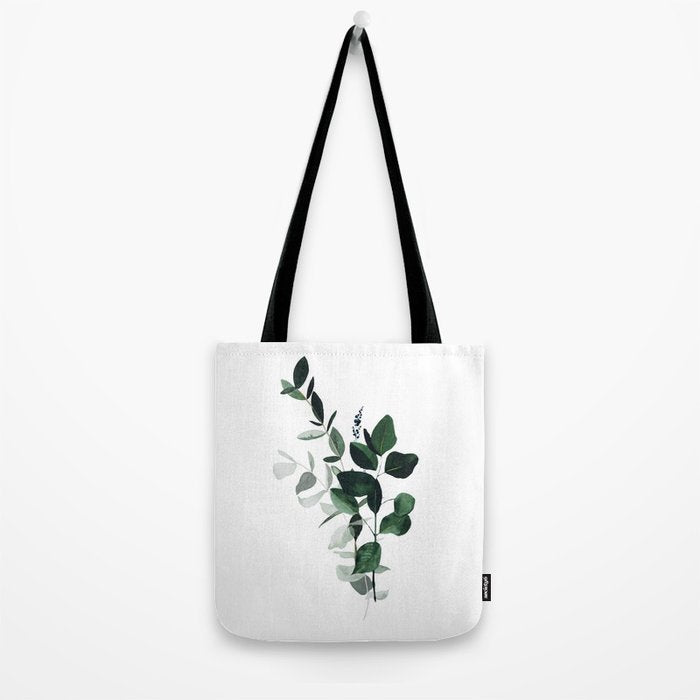 Botany Leaves ~Watercolor Tote Bag Gallery Image 2