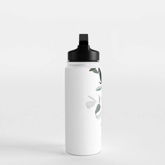Botany Leaves ~Watercolor Water Bottle Gallery Image 3