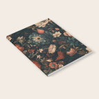 Vintage Aesthetic Beautiful Flowers, Nature Art, Dark Cottagecore Plant Collage - Flower Notebook Gallery Image 2