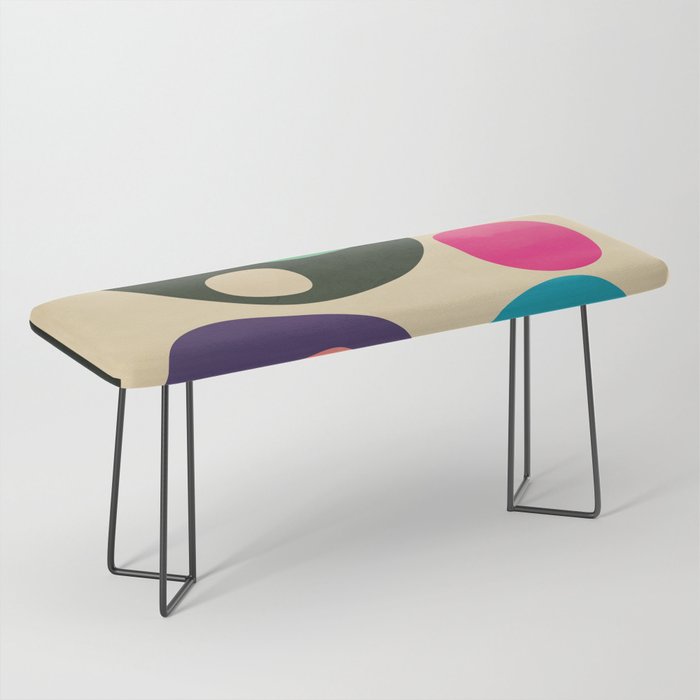 Mid-Century Abstract Balance 11 Bench Gallery Image 1