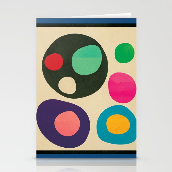 Mid-Century Abstract Balance 11 Stationery Card Gallery Image 1