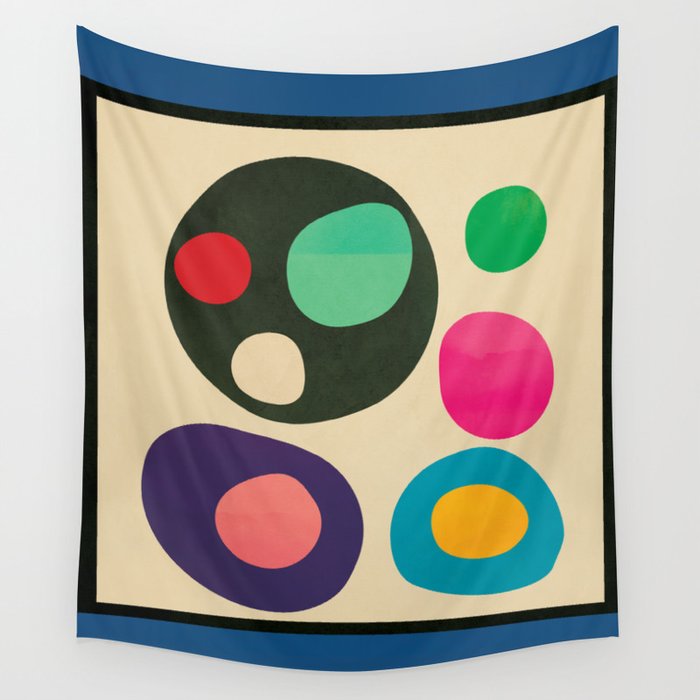Mid-Century Abstract Balance 11 Wall Tapestry Gallery Image 4