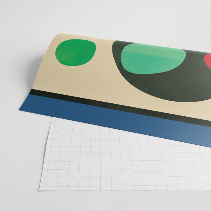 Mid-Century Abstract Balance 11 Wrapping Paper Gallery Image 2