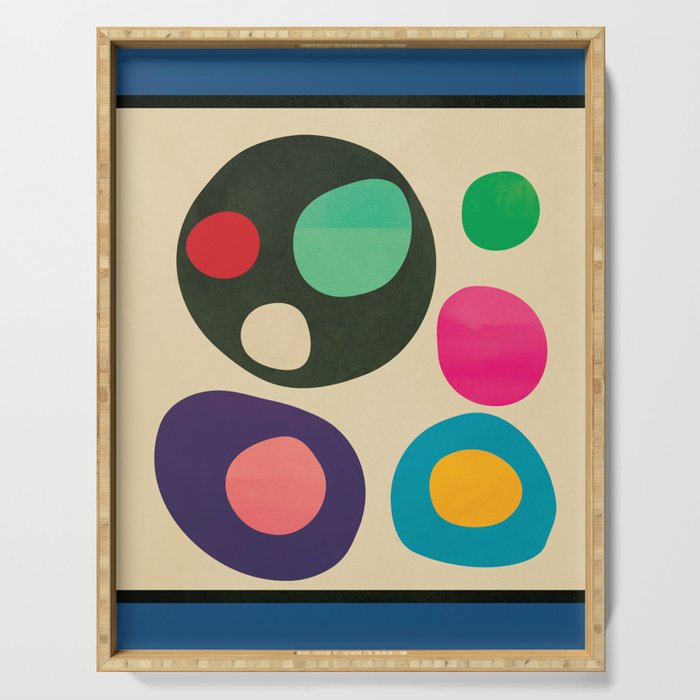 Mid-Century Abstract Balance 11 Serving Tray Gallery Image 1