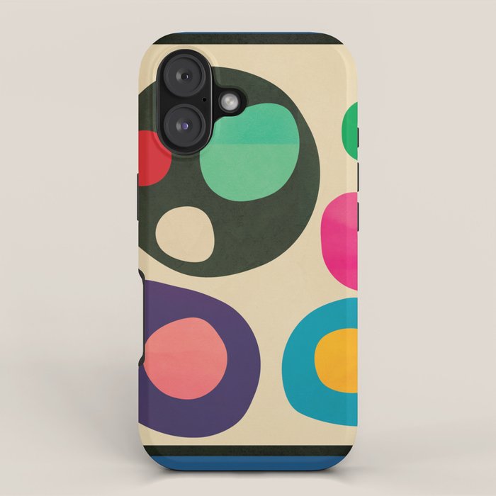 Mid-Century Abstract Balance 11 iPhone Case Gallery Image 1