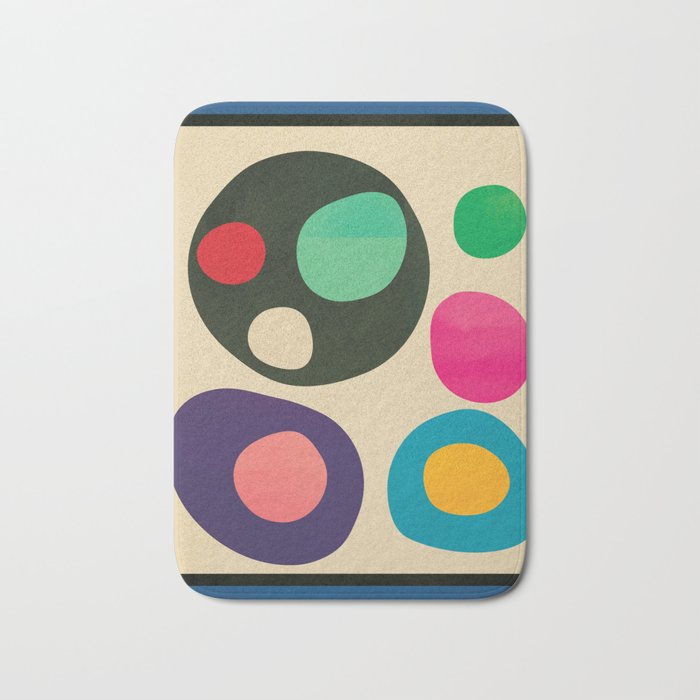 Mid-Century Abstract Balance 11 Bath Mat Gallery Image 1