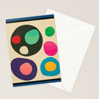 Mid-Century Abstract Balance 11 Stationery Card Gallery Image 2