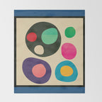 Mid-Century Abstract Balance 11 Throw Blanket Gallery Image 2