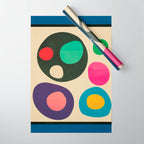 Mid-Century Abstract Balance 11 Wrapping Paper Gallery Image 1