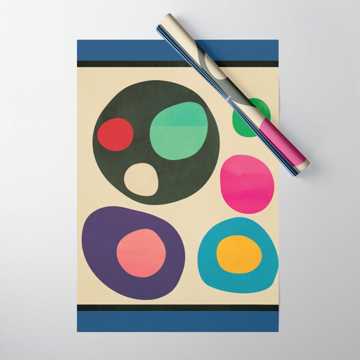 Mid-Century Abstract Balance 11 Wrapping Paper Gallery Image 1