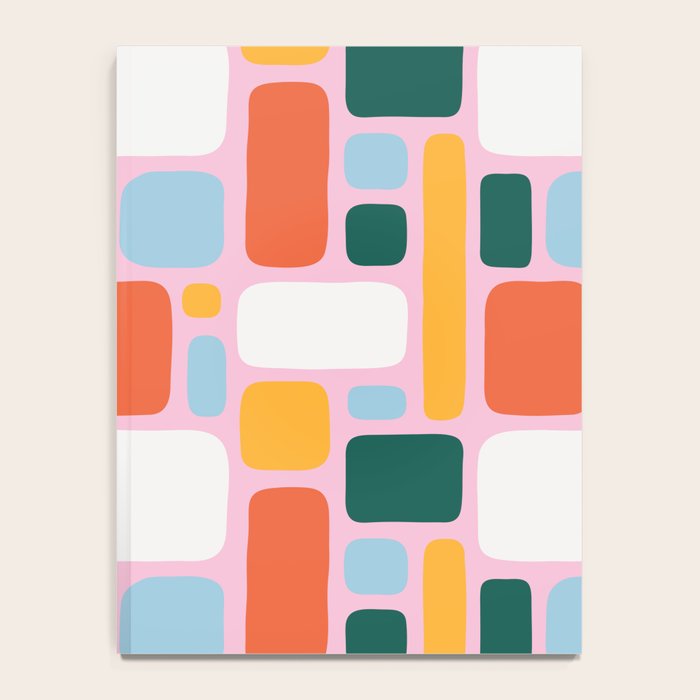 Colorful abstract geometric shape pattern Notebook Gallery Image 4