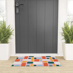 Colorful abstract geometric shape pattern Welcome Mat Gallery Image 3