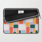 Colorful abstract geometric shape pattern Laptop Sleeve Gallery Image 2
