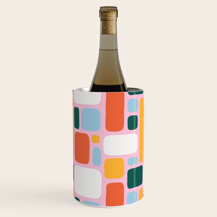Colorful abstract geometric shape pattern Wine Chiller Gallery Image 2
