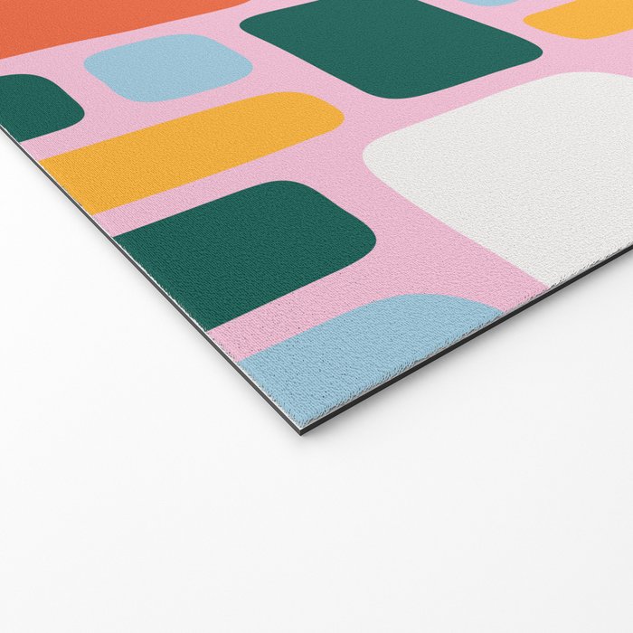 Colorful abstract geometric shape pattern Welcome Mat Gallery Image 2