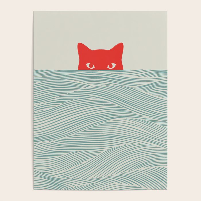 Cat Landscape 180: Sunrise Cat Poster Gallery Image 4